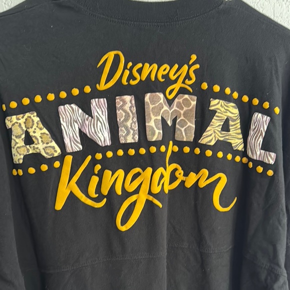 Disney Spirit Jersey Black Long Sleeve with Yellow Animal Kingdom Design - Picture 2 of 6